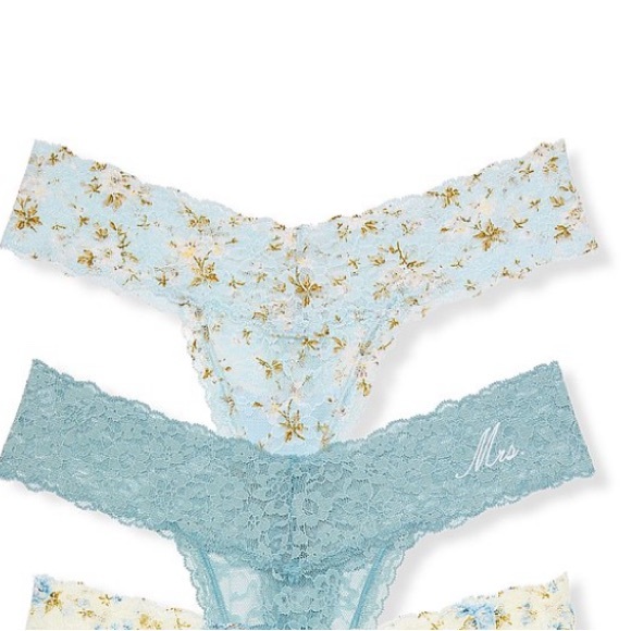 💍 Bridal Panties “I Do” “Mrs” - “Something Blue” 5 Pc Panty Set • Bridal Shower - Picture 6 of 14